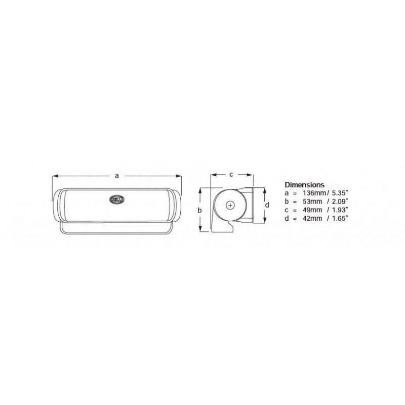 Hella Marine Sea Hawk LED-Scheinwerfer Schwarz Nautisch 2LT 980 670-201