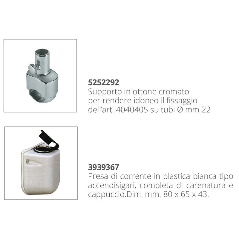 A.A.A. Proiettore Orientabile In Abs 01604-WBC
