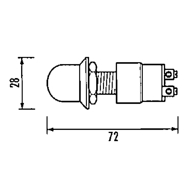 Quick Push Button 30A Red Cap FD230R000000A00