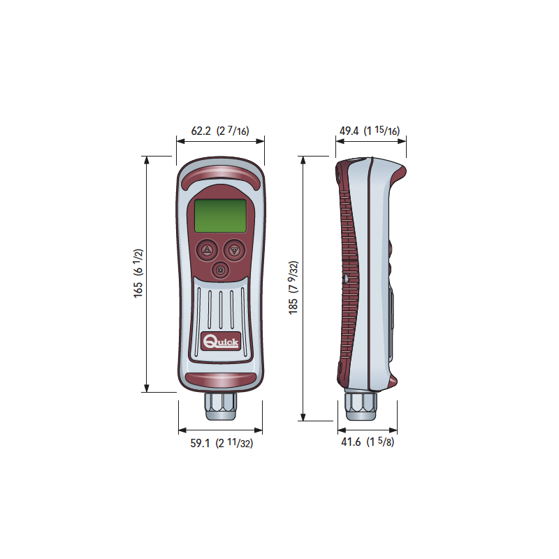 Quick Pulsantiera Contacatena con Display Lcd FNCHC1103000A00