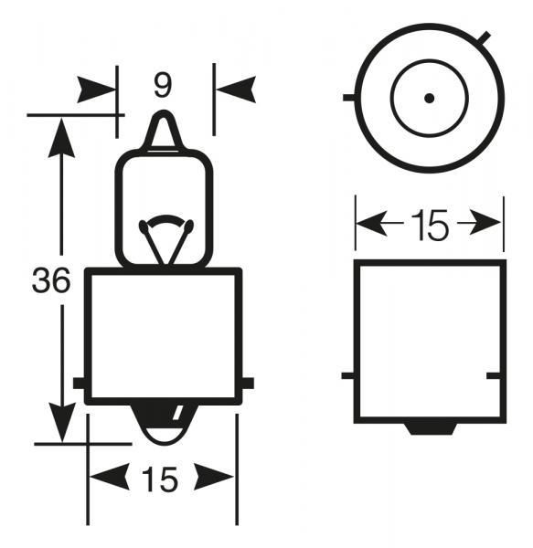 Ringlichtbirne 24V 20W