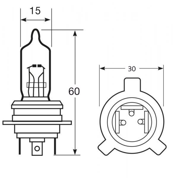 Bombilla de anillo de importación 12 V 55/40 W