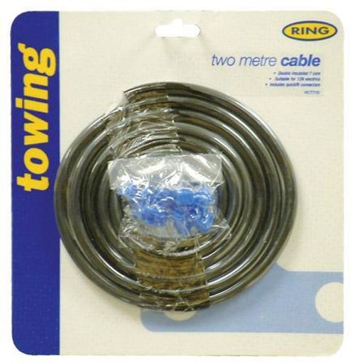Cable de anillo de 2 metros y 7 polos para sistemas de gancho de remolque