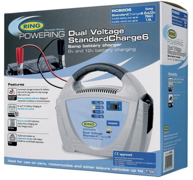 Ring Portable DIY Battery Charger 6/12V 6 Amp