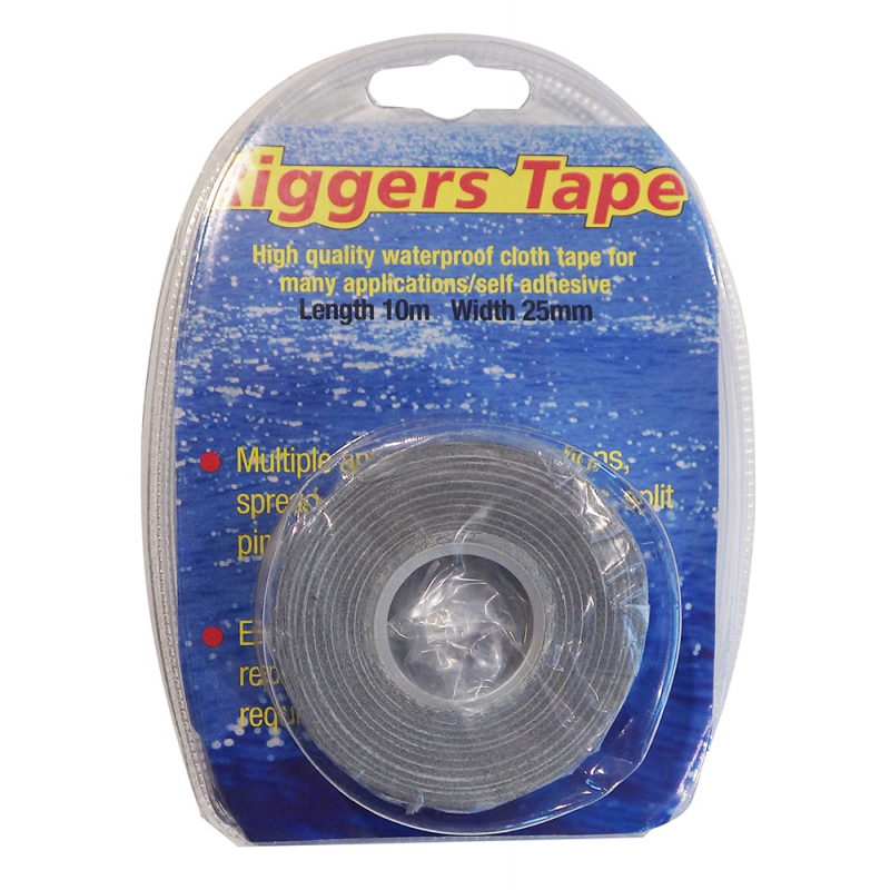 CC Marine Riggers Tape Silber H mm 25 Schutz von Enden, Klemmen und anderen Metallanschlüssen RIGGERS SILVER 25X10