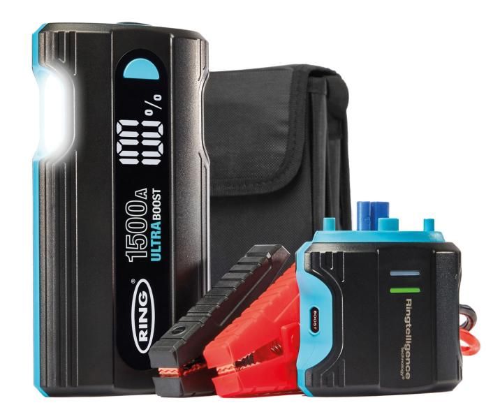 Arrancador de litio Ring Ring Ultra Boost de 12 V y 1500 Ah