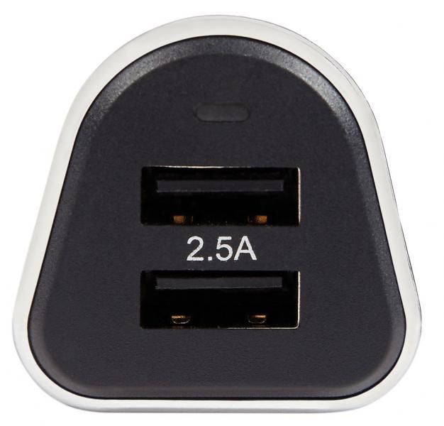 Ring Car Charger with 2 USB Ports 2.5A
