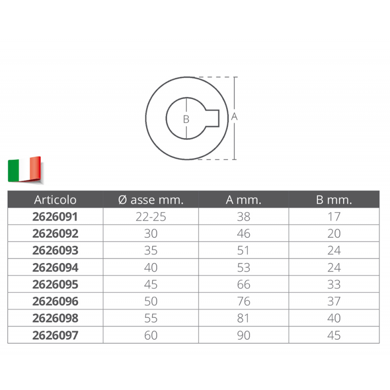 Enrico Polipodio Stainless Steel Washer Diameter 25 mm 00410R