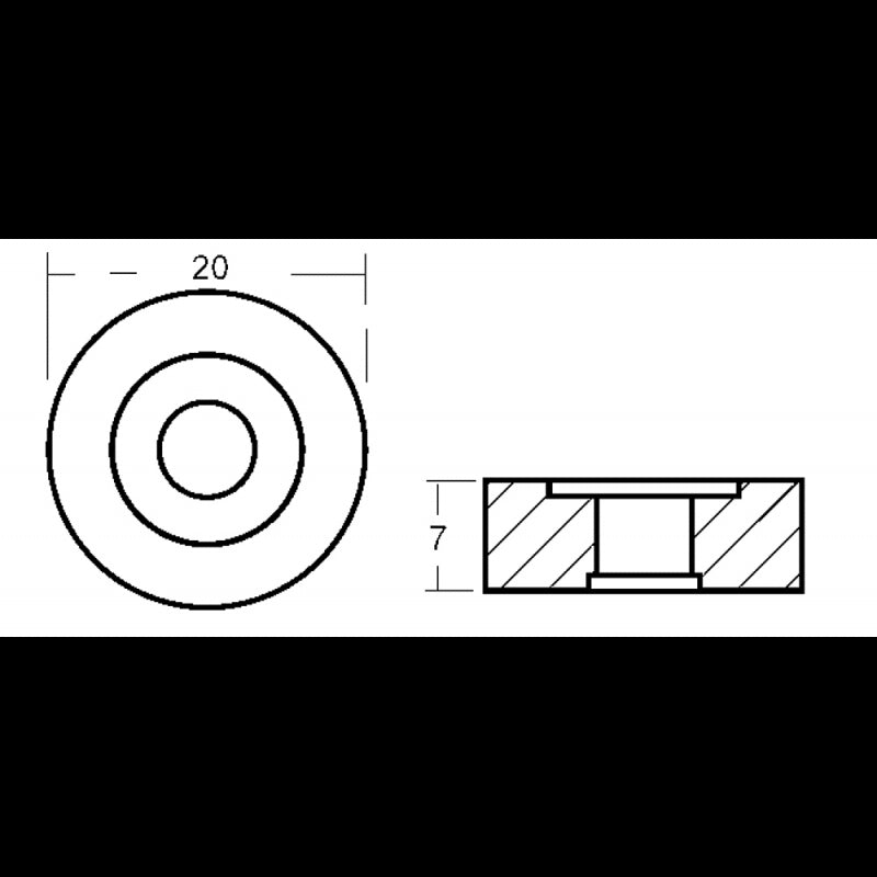 Enrico Polipodio SU004A Unterlegscheibe Suzuki Anoden