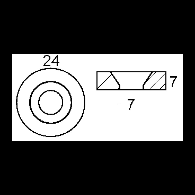 Tecnoseal Unterlegscheibe Zn Tohatsu 15/18 PS-5Maxi 01251
