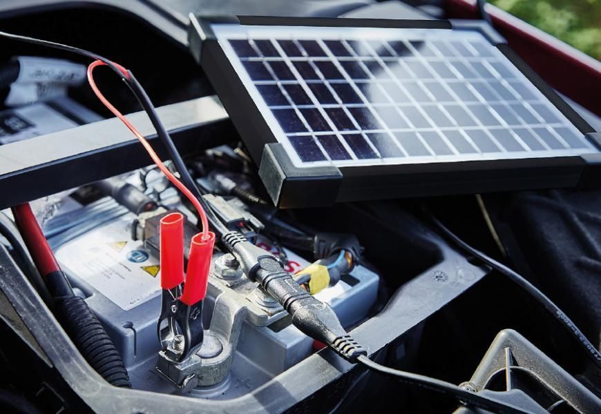Mantenedor de batería de panel solar monocristalino Ring de 18 V y 5 W