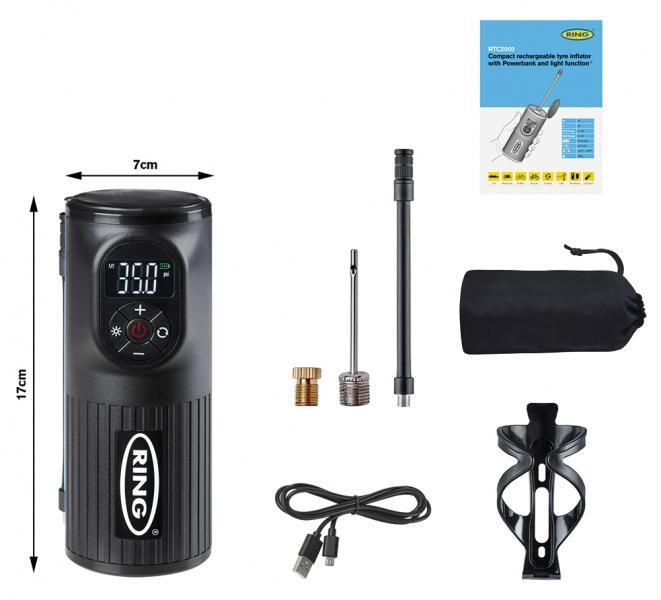 Ring Gonfiatore Portatile Ricaricabile
