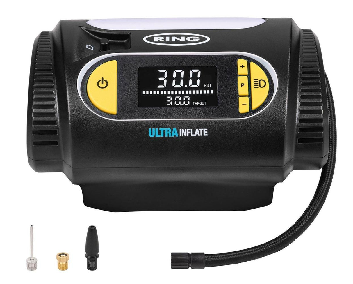 Compresor digital Ring UltraInflate 20 de 12 V con luz LED