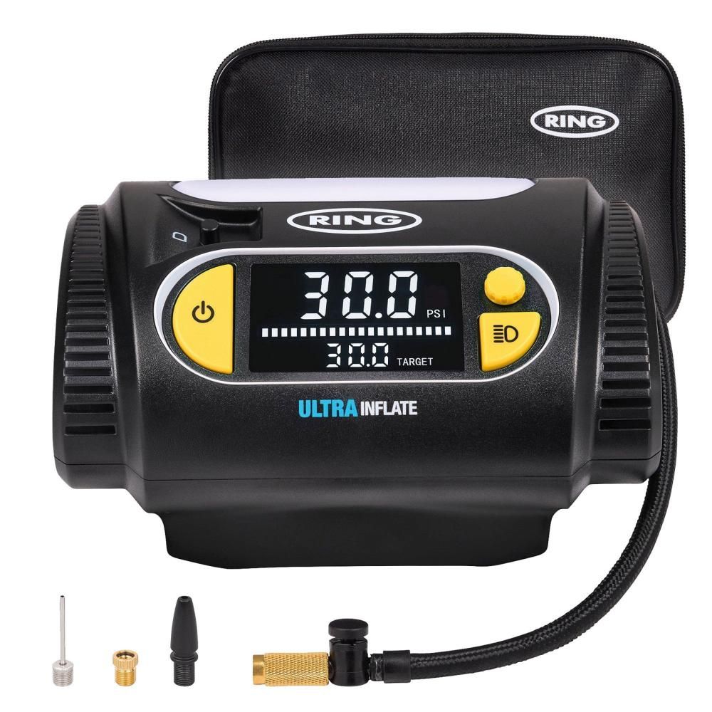 Compresor digital Ring 12V con luz LED UltraInflate 30