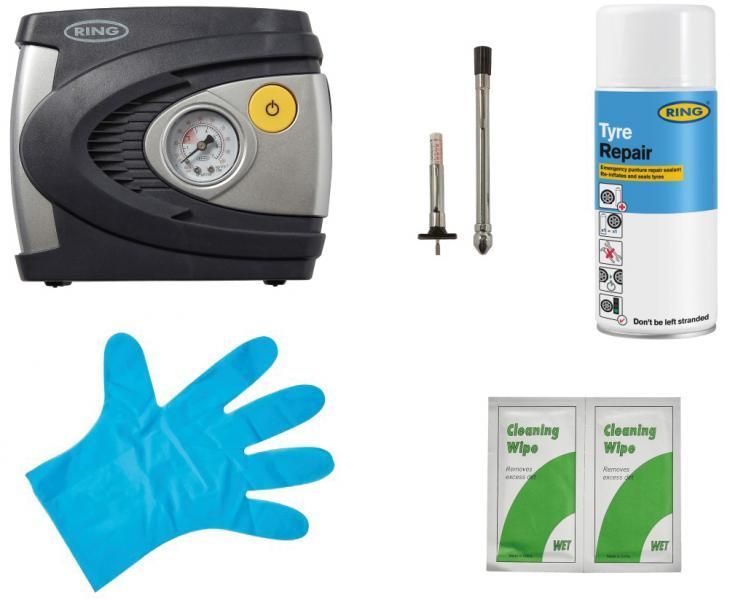 Kit de reparación de neumáticos de emergencia Ring