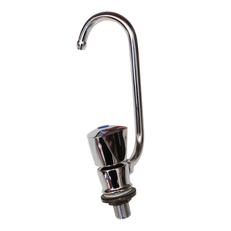 Grifo de latón Elettrogas Aravon, diámetro de control derecho, caño plegable 045