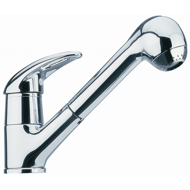 Grifo mezclador monomando Elettrogas Aravon de acero inoxidable 2580