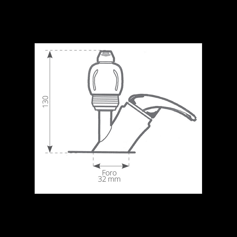 Elettrogas Aravon Mischbatterie mit Brause Cm 200 Badezimmer 246