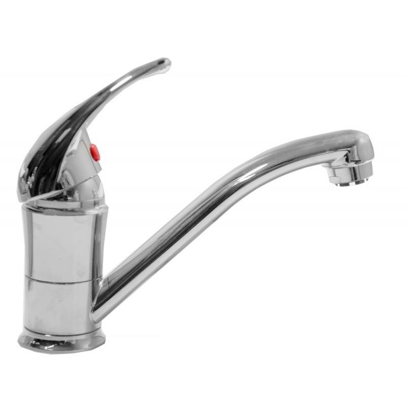 Grifo monomando para lavabo Elettrogas Aravon con caño giratorio corto para baño 34C LUX