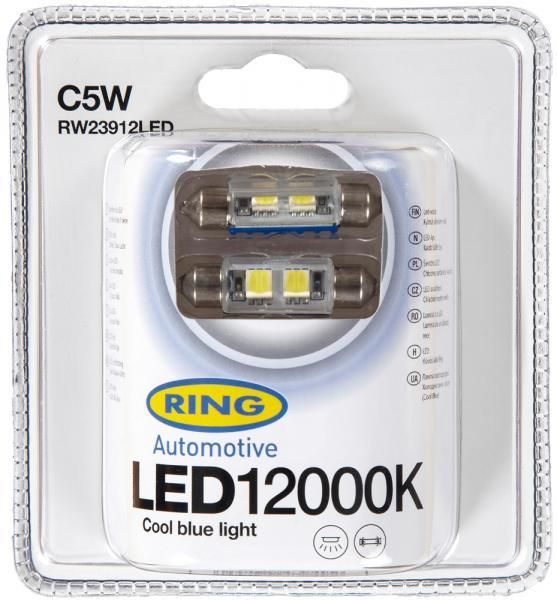 Ring Lampadine led 12V C5W 12000K 39 mm
