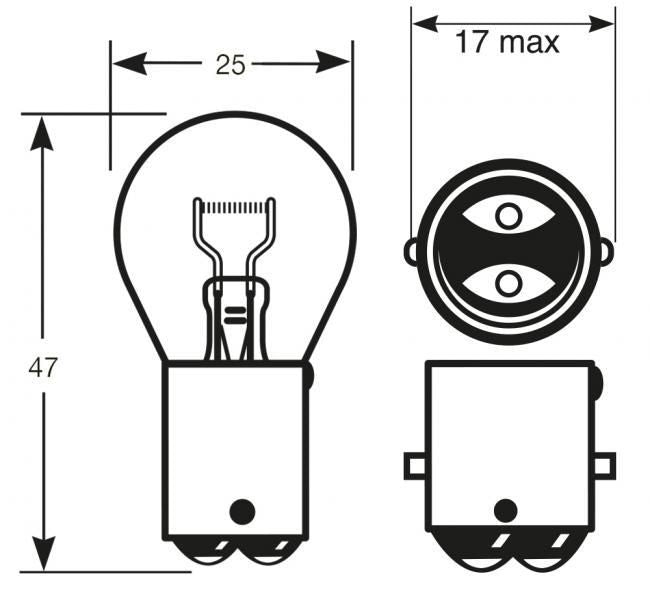 Bombillas de anillo 24V 21W P21W