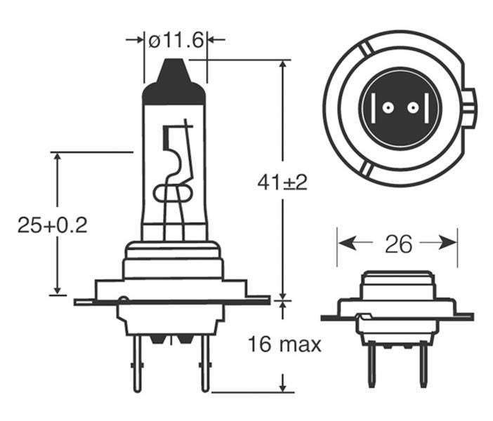 Ring-Xenonlampen 150 H7 12V 55W
