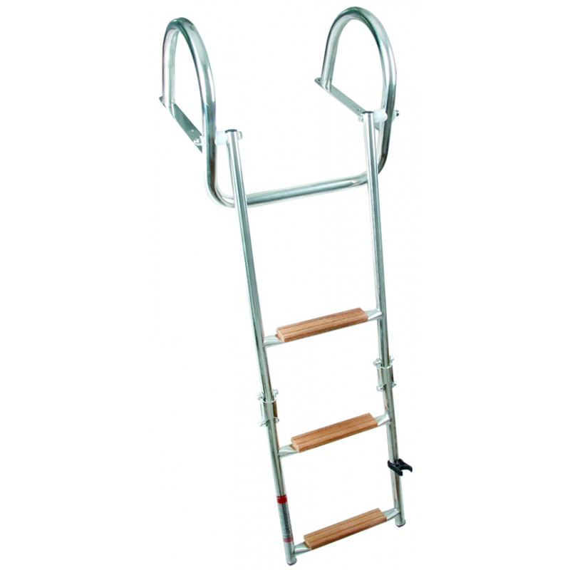 Escalera plegable de acero inoxidable de 3 peldaños FNI HF10-813SAT