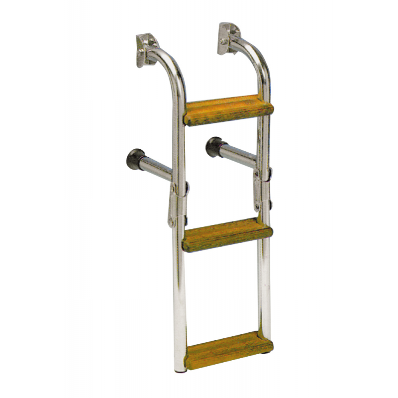 Escalera FNI de acero inoxidable/madera de 3 gr mm 800x270 1039