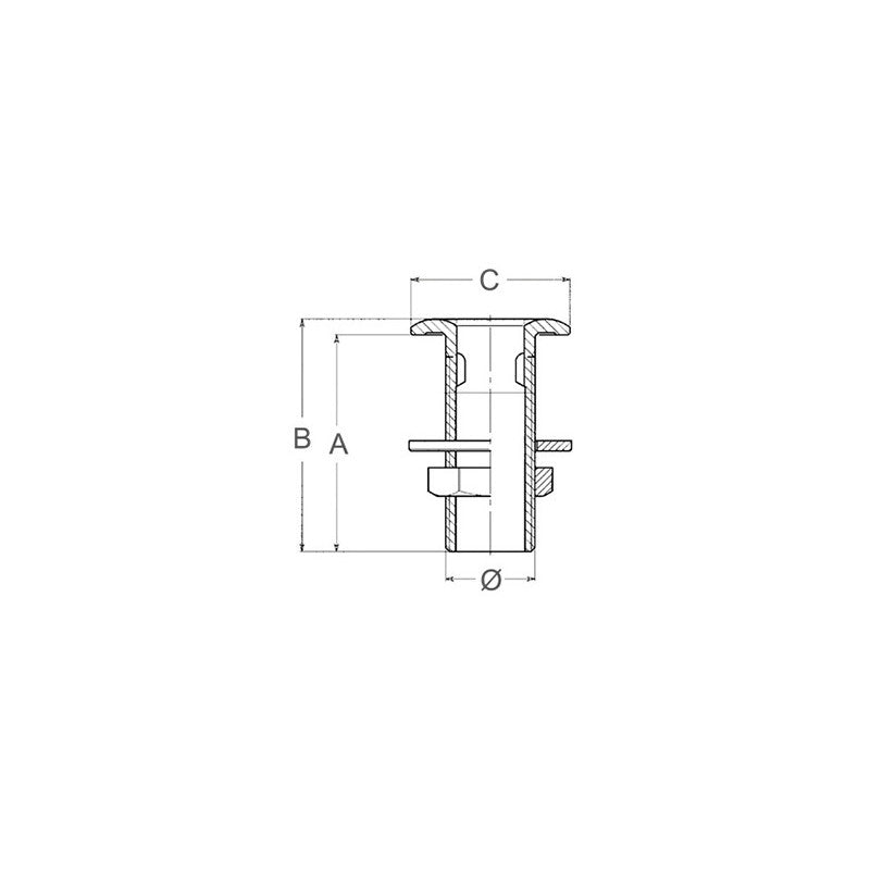 Guidi Scarico a Mare Cromato Da 3/8 1121C.3/8