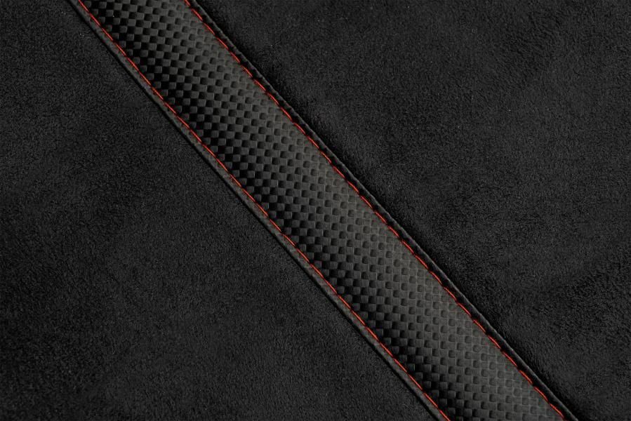 Momo Street Sitzkissen Schwarz/Rot