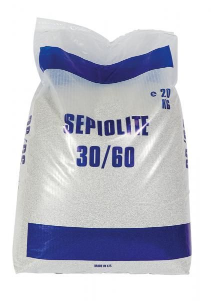 Sepiolita Cora tamaño de grano 30/60 bolsa de 20 kg