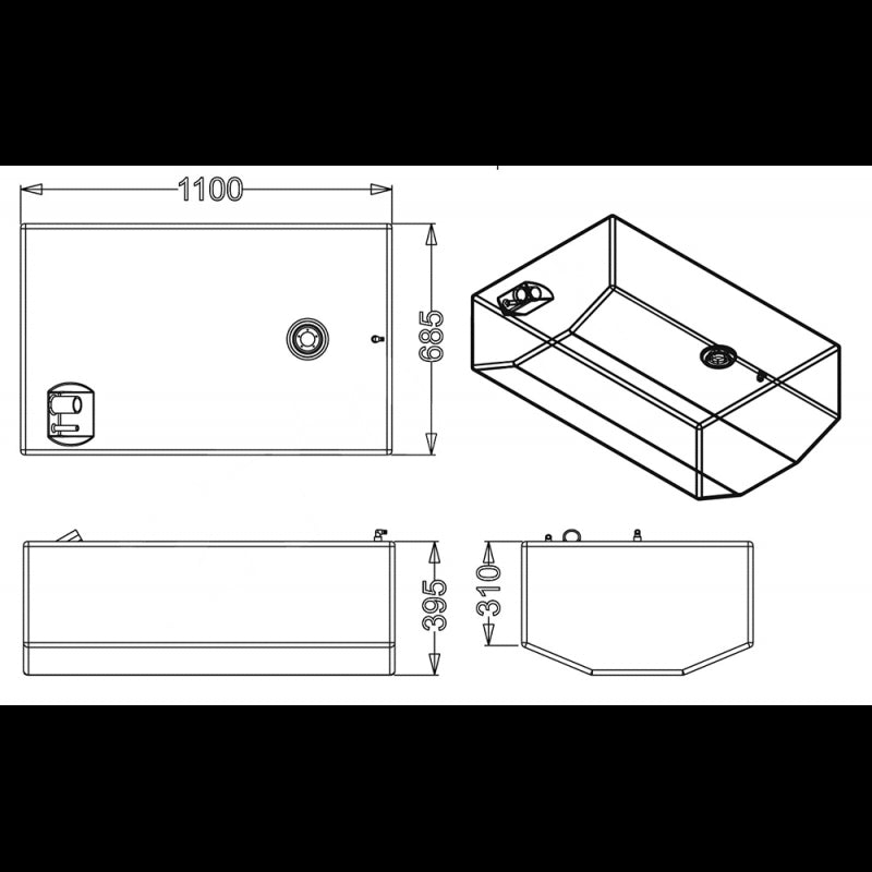 Sic Divisione Elettronica Serbatoio Carburante Lt 270 HPSC0005