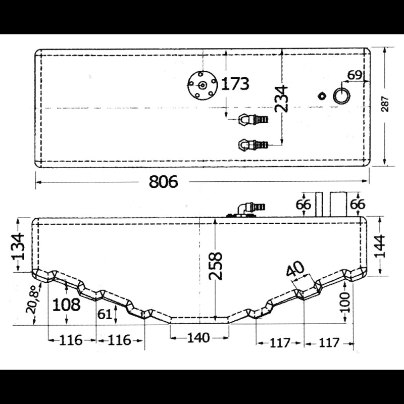Sic Divisione Elettronica Serbatoio Carburante Lt 40 HPSC0002