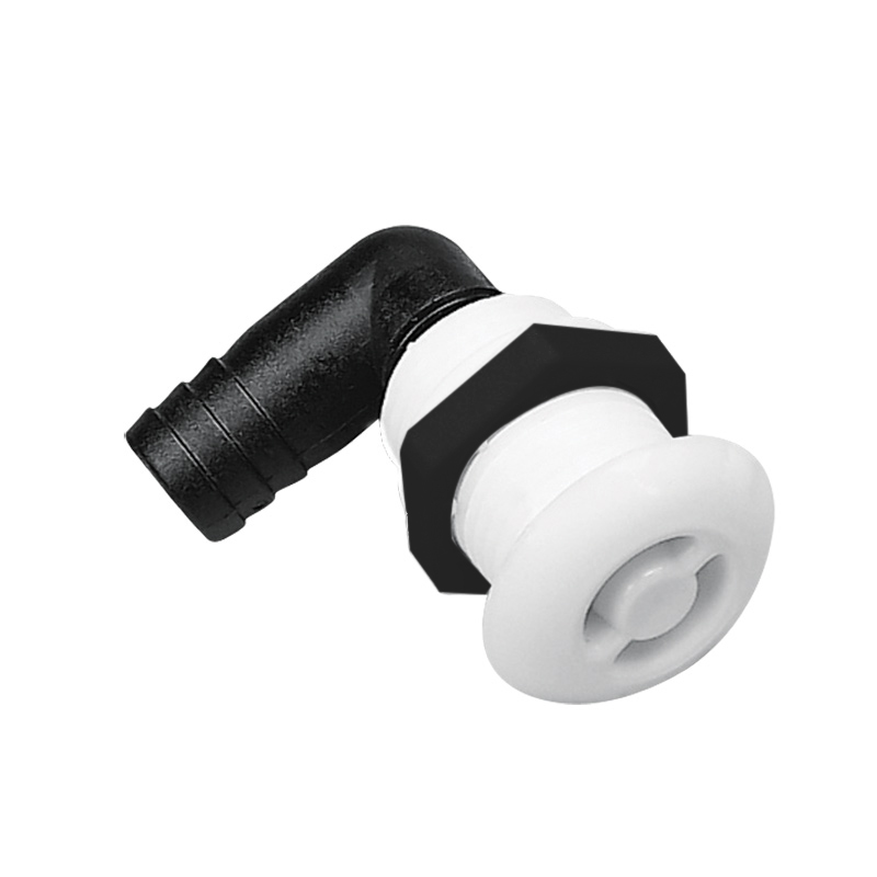 Nuova Rade Sfiato Nylon Bianco Curvo Diametro mm 16 31515