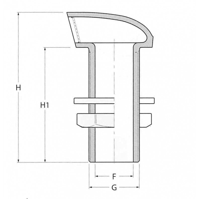 Guidi 1 Zoll Messing-Lüftungsventil 1194,1 Zoll