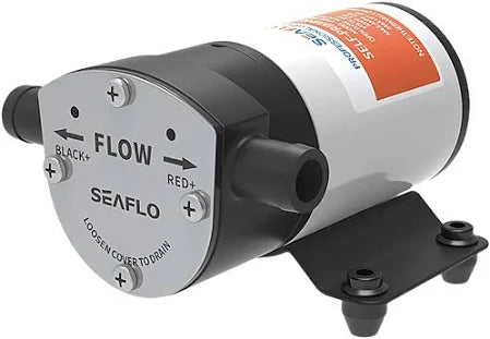 SEAFLO 12V Reversible 8 GPM Selbstansaugende Impeller Marine Bilge-/Ballastpumpe