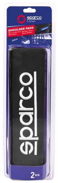 Sparco Gürtelschlaufenpolster in Schwarz mit Stickerei