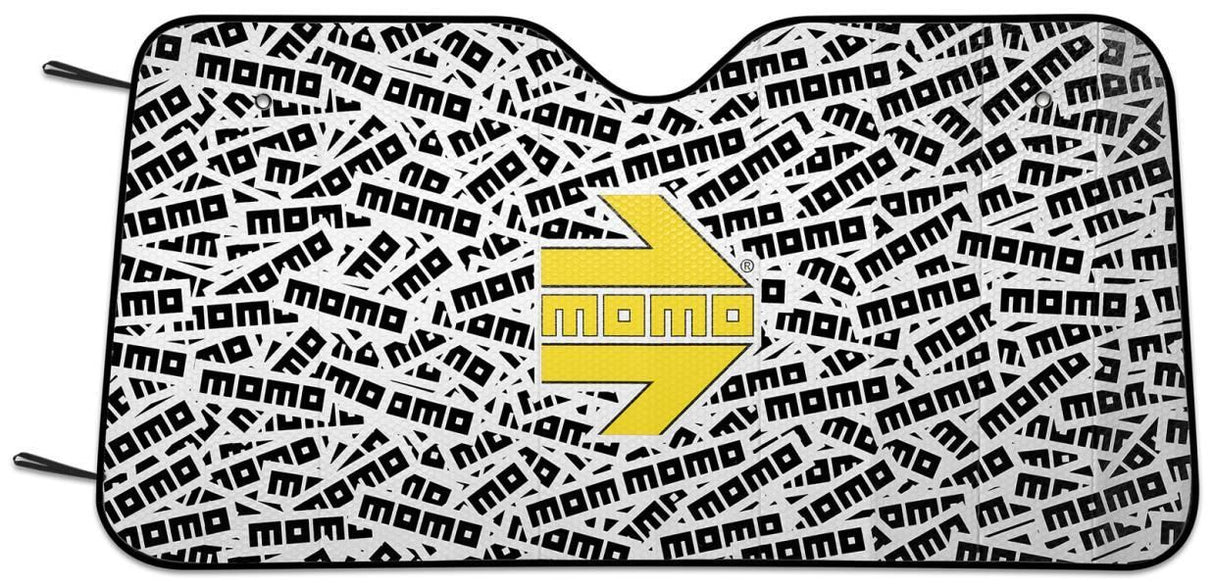 Momo Parasol parabrezza auto interno anteriore Freccia bianco/nero 130x60 cm