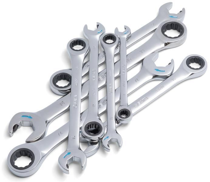 Sata Set chiavi metriche a doppio cricchetto 8 pz