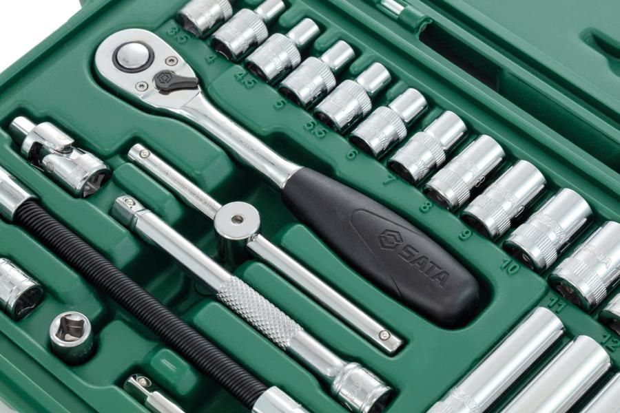 Sata 36-piece 1/4" hex socket set