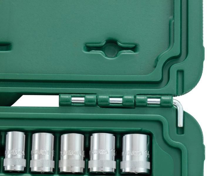 Juego de 36 vasos hexagonales de 1/4" de Sata