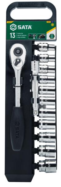 SATA Set Bussole Metriche Esagonali 1/2" 13 pezzi