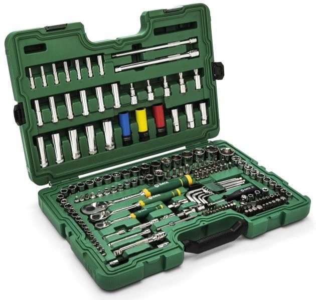 Sata metrischer Sechskant-Satz 1/4'', 3/8'' und 1/2'' 180-teilig