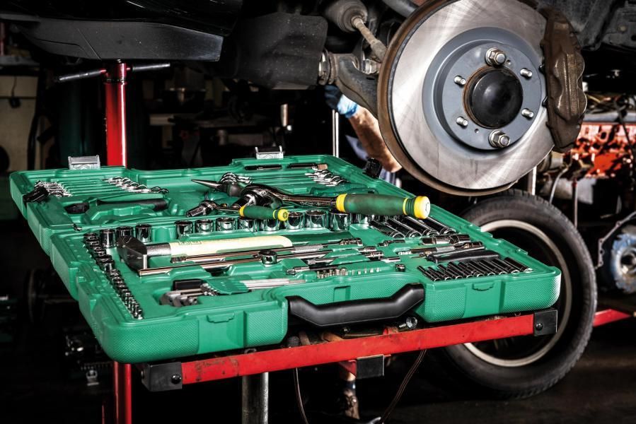 Sata Set esagonale metrico 1/4'' e 1/2'' 104 pz