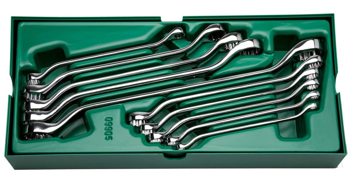 Sata metrischer Schraubenschlüsselsatz mit versetzten Schrauben, 10-teilig