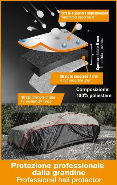 Cora Copriauto antigrandine Storm Protector SUV misura M