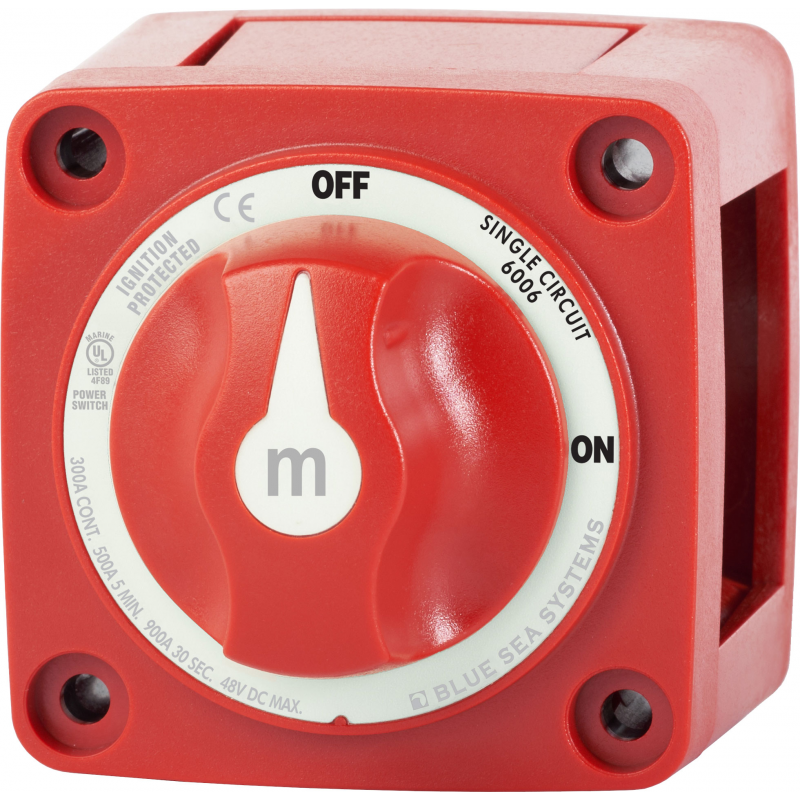 Blue Sea Stacca Batteria a Manopola 6006-BSS