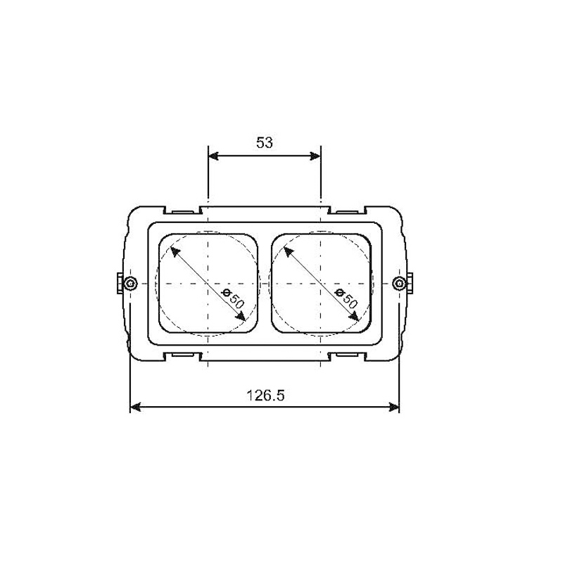 Soporte de dos módulos Cbe 270842