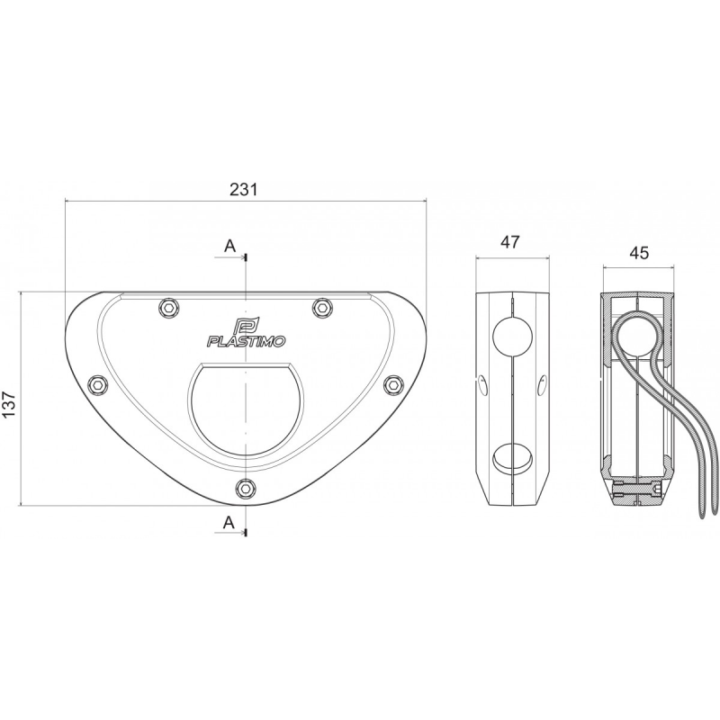 Plastimo Supporto Motore Fuoribordo Bianco 61535