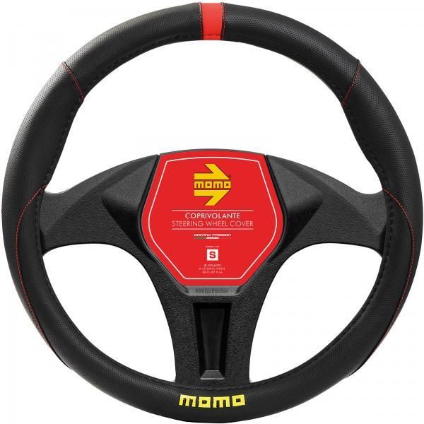 Momo Elegant Steering Wheel Cover Black/Red 38-39 cm